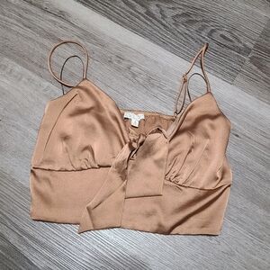 Brown Crop Top S